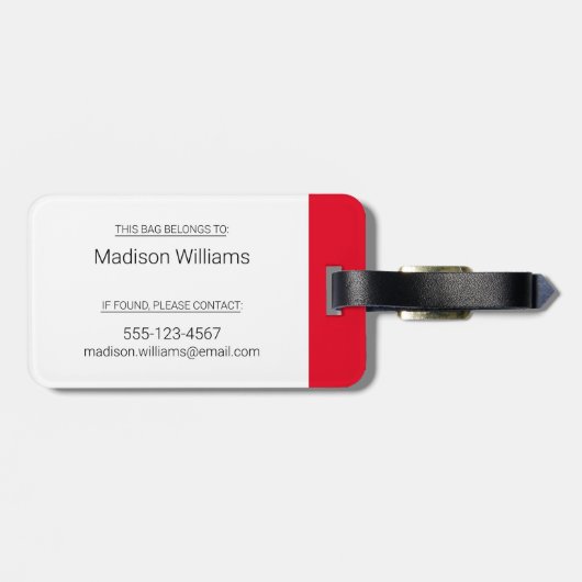 CBC News Gepäckanhänger (Rückseite horizontal)