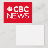 CBC News Mitteilungskarte (Vorne/Hinten)