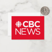 CBC News Mitteilungskarte (Vorderseite/Rückseite Beispiel)