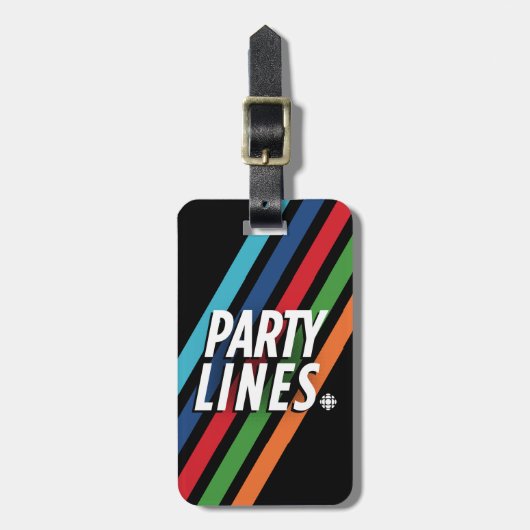 CBC Party Lines Gepäckanhänger (Vorderseite vertikal)