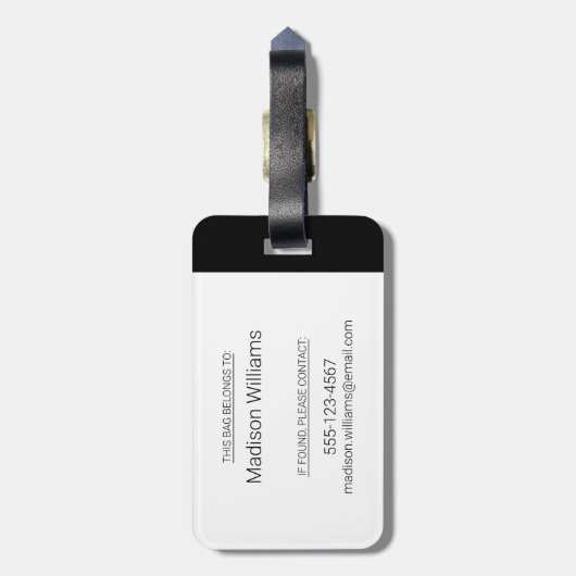 CBC Party Lines Gepäckanhänger (Rückseite vertikal)