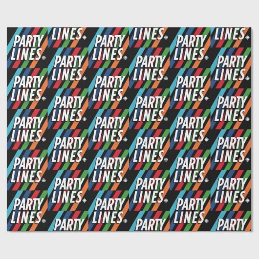 CBC Party Lines Geschenkpapier (Flach)