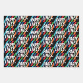 CBC Party Lines Geschenkpapier Set (Vorderseite 3)