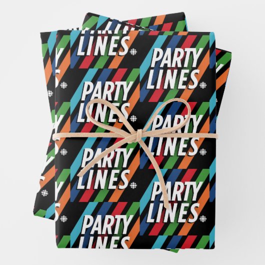 CBC Party Lines Geschenkpapier Set (Beispiel)