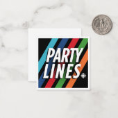 CBC Party Lines Mitteilungskarte (Vorderseite/Rückseite Beispiel)