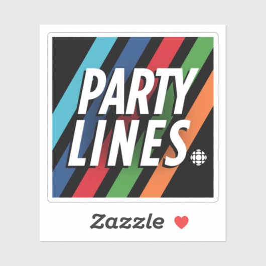 CBC Party Lines Sticker (Blatt)