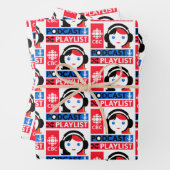 CBC Podcast Playlist Geschenkpapier Set (Beispiel)