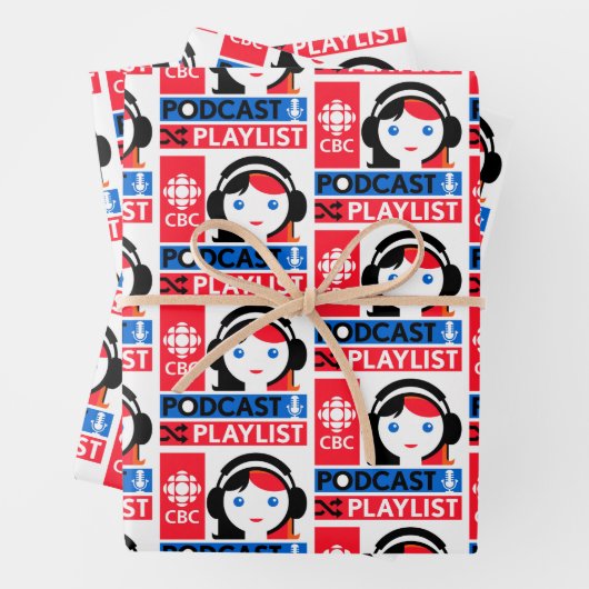 CBC Podcast Playlist Geschenkpapier Set (Beispiel)