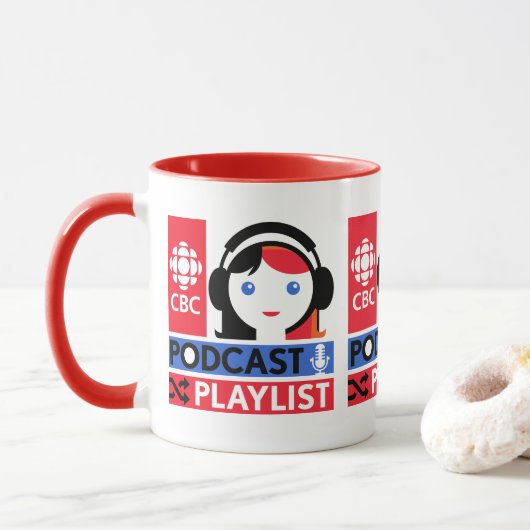 CBC Podcast Playlist Tasse (Mit Donut)