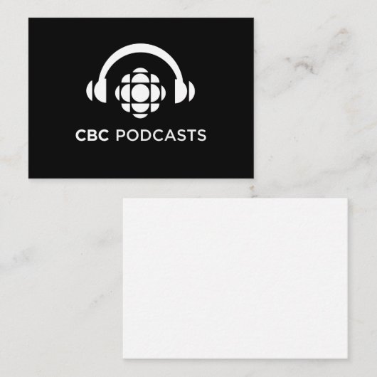 CBC Podcasts Mitteilungskarte (Vorne/Hinten)