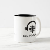 CBC Podcasts Zweifarbige Tasse (VorderseiteRechts)