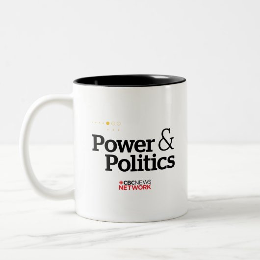 CBC Power & Politik Zweifarbige Tasse (Links)