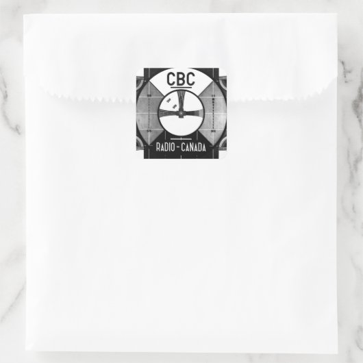 CBC-Prüfmuster Quadratischer Aufkleber (Tasche)