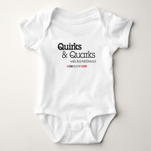 CBC Quirks & Quarks Baby Strampler (Vorderseite)