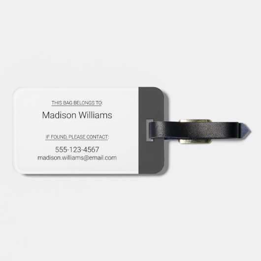 CBC Quirks & Quarks Gepäckanhänger (Rückseite horizontal)