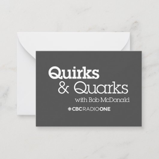 CBC Quirks & Quarks Mitteilungskarte (Vorderseite)