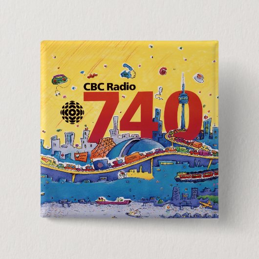 CBC Radio 740 - 1980 Promo-Grafik Button (Vorderseite)