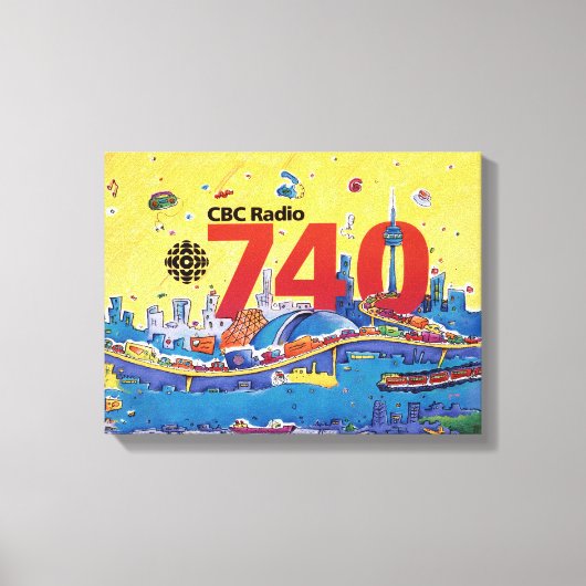 CBC Radio 740 - 1980 Promo-Grafik Leinwanddruck (Vorderseite)