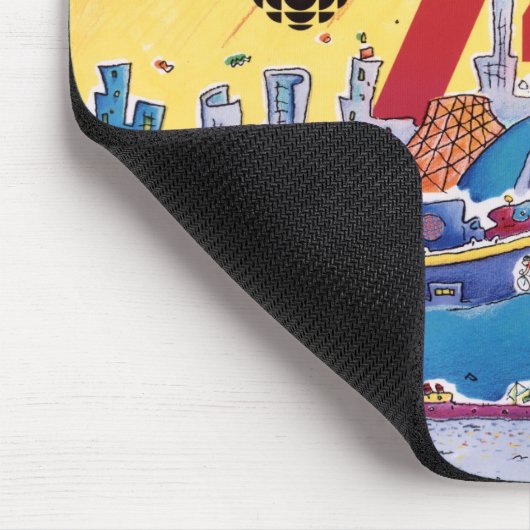 CBC Radio 740 - 1980 Promo-Grafik Mousepad (Ecke)