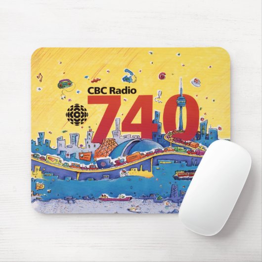 CBC Radio 740 - 1980 Promo-Grafik Mousepad (Mit Mouse)