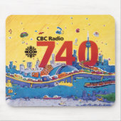 CBC Radio 740 - 1980 Promo-Grafik Mousepad (Vorne)