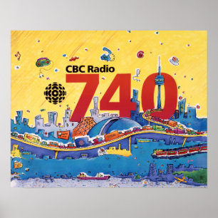 CBC Radio 740 - 1980 Promo-Grafik Poster