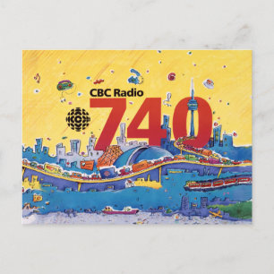CBC Radio 740 - 1980 Promo-Grafik Postkarte
