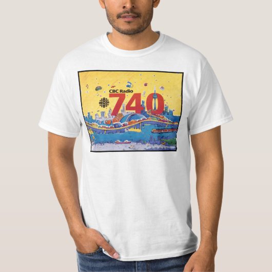 CBC Radio 740 - 1980 Promo-Grafik T-Shirt (Vorderseite)