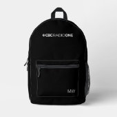 CBC Radio One Bedruckter Rucksack (Vorderseite)