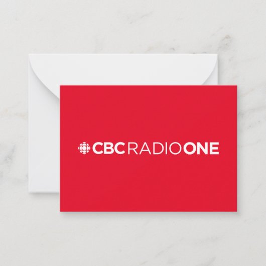 CBC Radio One Mitteilungskarte (Vorderseite)