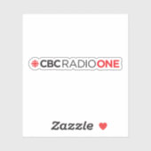 CBC Radio One Sticker (Blatt)