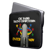 CBC Radio Talent Competition - promo Laptopschutzhülle (Vorderseite Links)