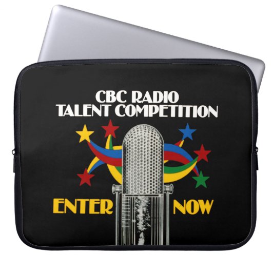CBC Radio Talent Competition - promo Laptopschutzhülle (Vorderseite)