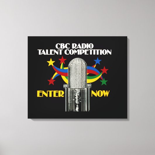 CBC Radio Talent Competition - promo Leinwanddruck (Vorderseite)
