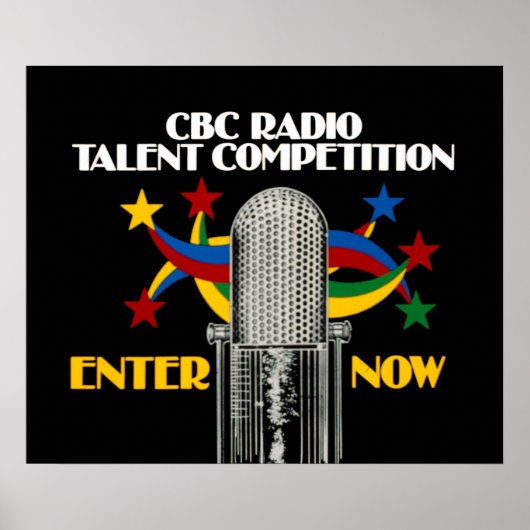 CBC Radio Talent Competition - promo Poster (Vorne)