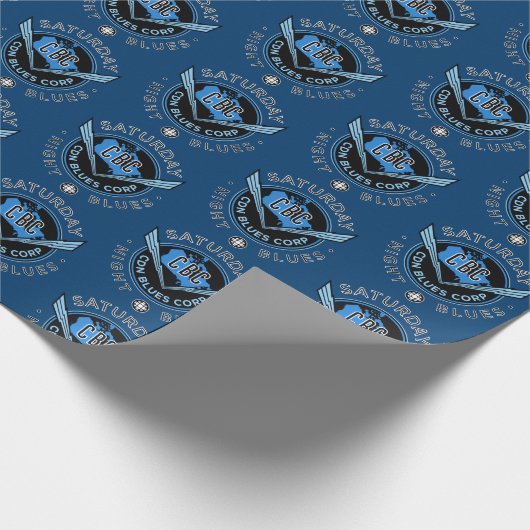 CBC Saturday Night Blues Geschenkpapier (Ecke)
