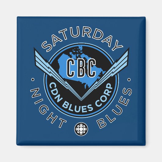 CBC Saturday Night Blues Magnet (Vorne)