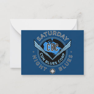 CBC Saturday Night Blues Mitteilungskarte