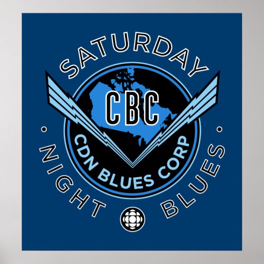 CBC Saturday Night Blues Poster (Vorne)