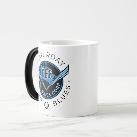 CBC Saturday Night Blues Verwandlungstasse (Vorderseite Links)
