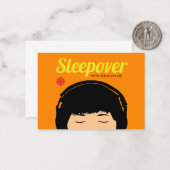 CBC Sleepover Mitteilungskarte (Vorderseite/Rückseite Beispiel)