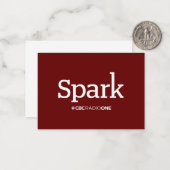 CBC Spark Mitteilungskarte (Vorderseite/Rückseite Beispiel)