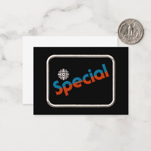 CBC Special - Promo-Grafik 1978 Mitteilungskarte (Vorderseite/Rückseite Beispiel)