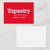 CBC Tapestry Mitteilungskarte (Vorne/Hinten)