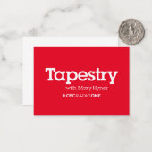 CBC Tapestry Mitteilungskarte (Vorderseite/Rückseite Beispiel)