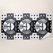 CBC Test Muster Beach Handtuch (Vorderseite)