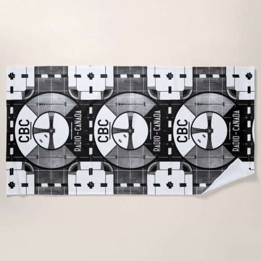 CBC Test Muster Beach Handtuch (Vorderseite)