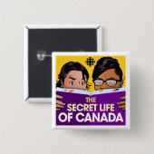 CBC The Secret Life of Canada Button (Vorne & Hinten)