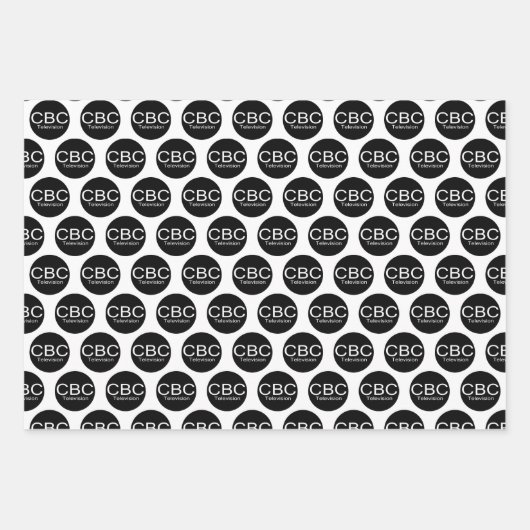 CBC TV Alt-Logo Geschenkpapier Set (Vorderseite)