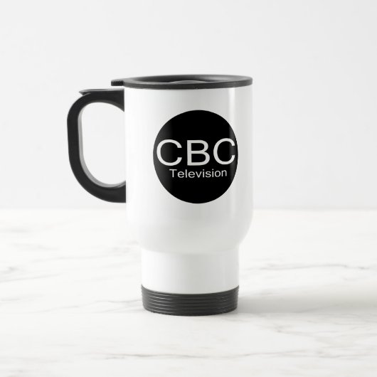 CBC TV Alt-Logo Reisebecher (Links)